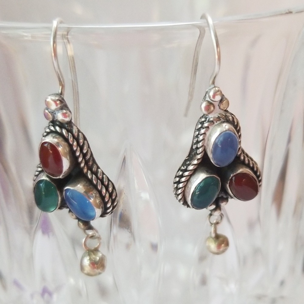 Sterling Silver Ear Drop earrings